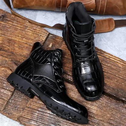 Isaac™ – Stilvolle Chelsea-Stiefel aus Krokodilleder