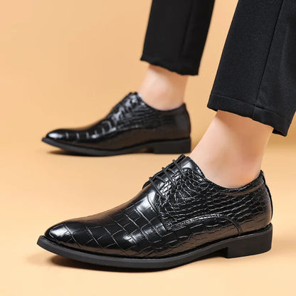 Lucas™ – Stilvolle Schuhe aus veganem Leder mit Krokodilmuster