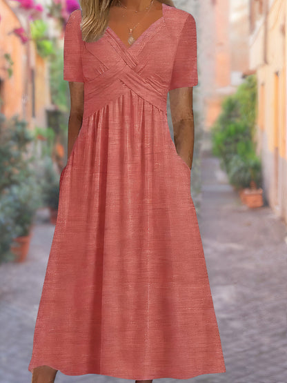 Aria™ - Vestido confortável com decote em V