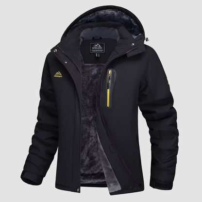 Warm Women's Waterproof Fleece Lined Ski Jacket with Hood – Perfect for Winter Activities