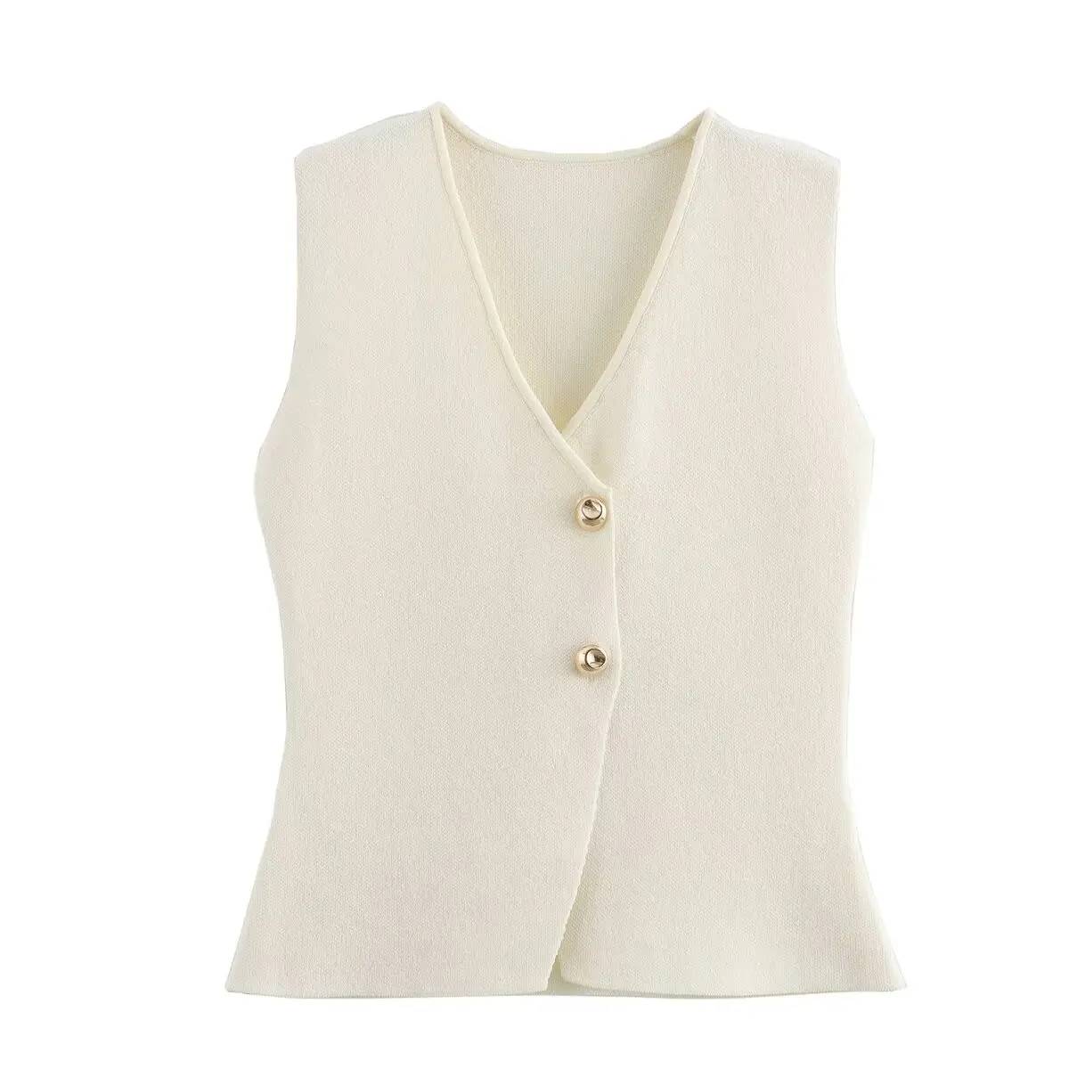Peyton™ - Conjunto elegante de colete e saia de malha de 2 peças