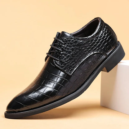 Lucas™ – Stilvolle Schuhe aus veganem Leder mit Krokodilmuster
