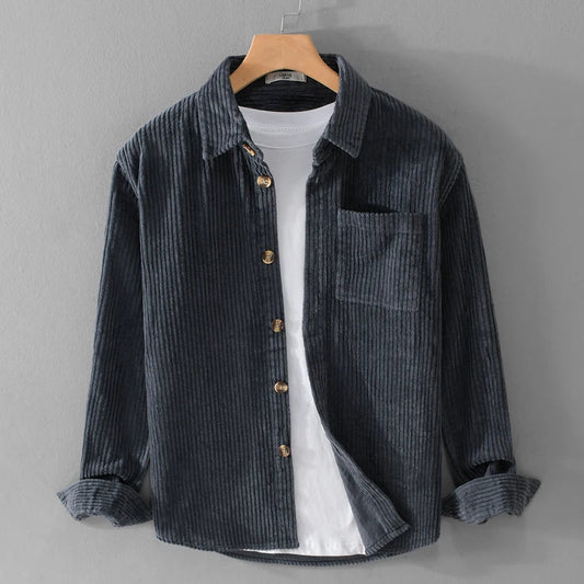 Adam | Camisa de veludo cotelê
