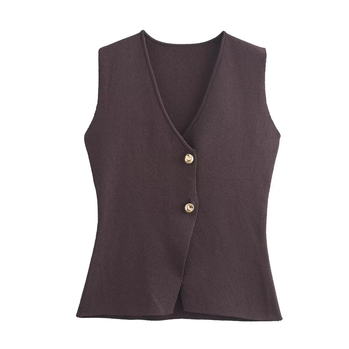 Peyton™ - Conjunto elegante de colete e saia de malha de 2 peças