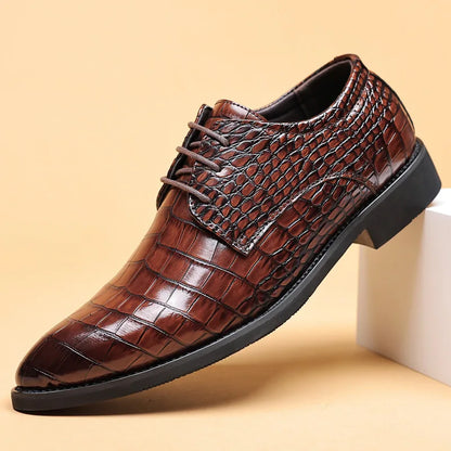 Lucas™ – Stilvolle Schuhe aus veganem Leder mit Krokodilmuster