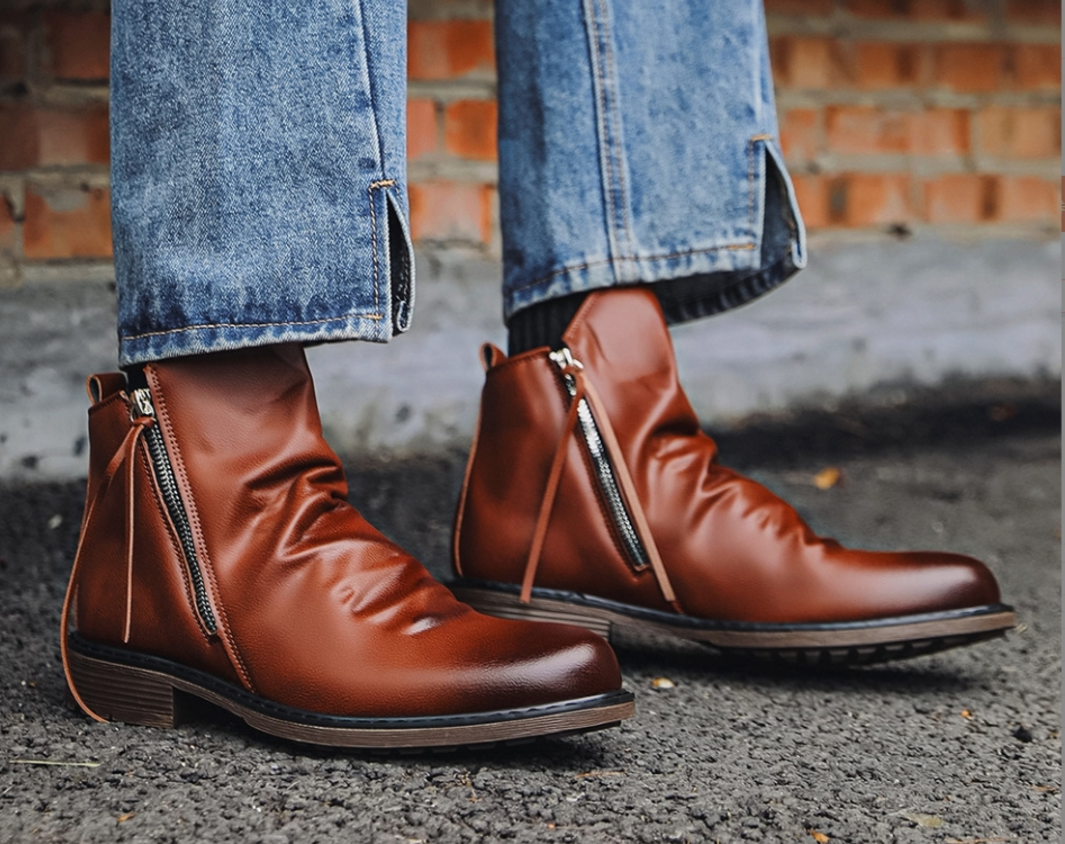 Ellie™ - Lederstiefeletten