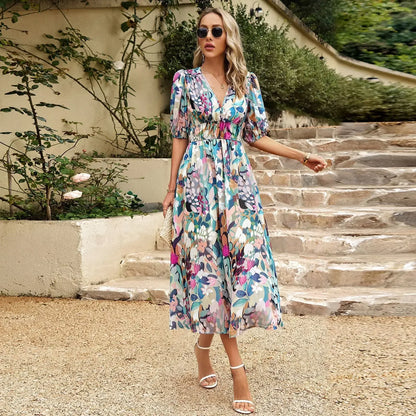 Lily™ - Vestido Floral Elegante de Verão