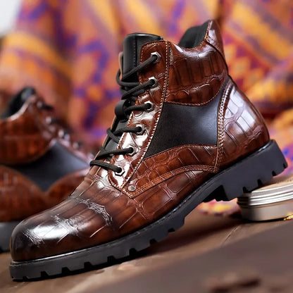 Isaac™ – Stilvolle Chelsea-Stiefel aus Krokodilleder