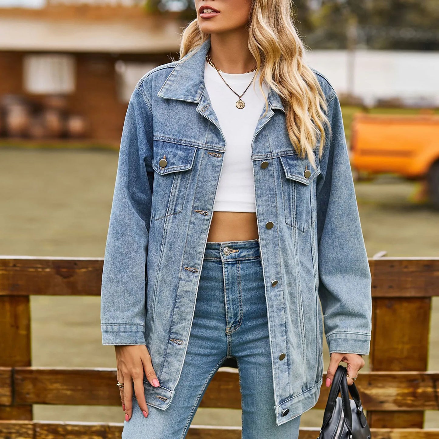 Mia™ – Klassisch elegante Country-Jeansjacke