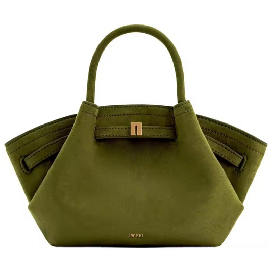 Riley™ - Bolsa de axila em camurça de couro micro