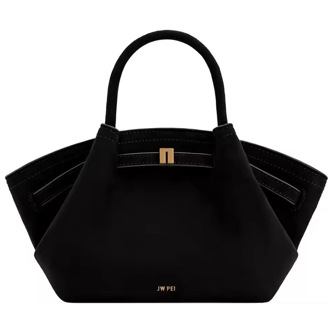 Riley™ - Bolsa de axila em camurça de couro micro