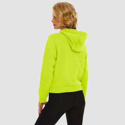 Moletom feminino com capuz, jaqueta bomber feminina, forro de lã, top curto, zíper completo, moletom com capuz para o inverno