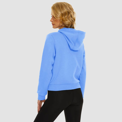 Moletom feminino com capuz, jaqueta bomber feminina, forro de lã, top curto, zíper completo, moletom com capuz para o inverno