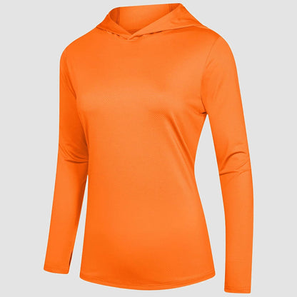 Women's Mint Hoodie Shirts UPF 50+ Sun Protection Long Sleeve UV Shirt Fishing Hiking Athletic Shirts with Thumb Hole