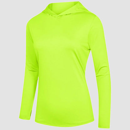 Women's Mint Hoodie Shirts UPF 50+ Sun Protection Long Sleeve UV Shirt Fishing Hiking Athletic Shirts with Thumb Hole