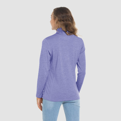 Women's Shirts Long Sleeve 1/4 Zip UPF50+ UV Sun Protection Shirts Quick Dry