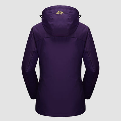 Women's Waterproof 3-in-1 Ski Jacket - Winter Snow Coat with Fleece Liner