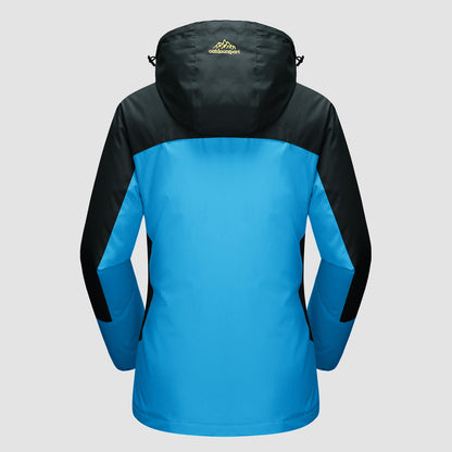 Women's Waterproof 3-in-1 Ski Jacket - Winter Snow Coat with Fleece Liner