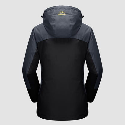 Women's Waterproof 3-in-1 Ski Jacket - Winter Snow Coat with Fleece Liner