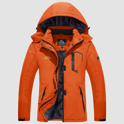 Women's Water-Resistant Fleece Ski Jacket with 4 Pockets - Warm Parka