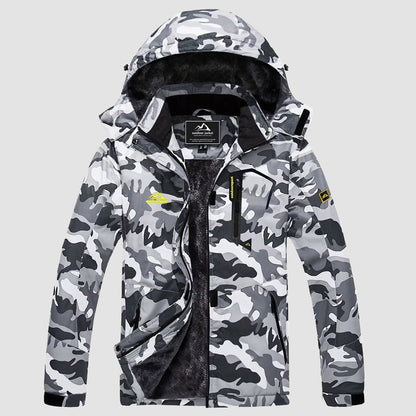 Women's Water-Resistant Fleece Ski Jacket with 4 Pockets - Warm Parka