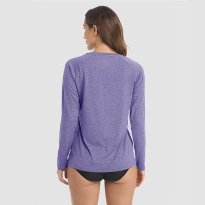 Women's UPF 50+ Sun Protection Shirts Long Sleeve Shirts for Hiking Fishing Workout Rash Guard