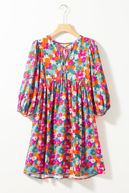Vestido Babydoll Estampado Floral