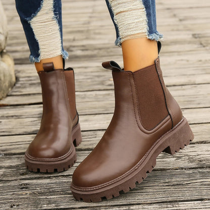 Aria™ – Stilvolle Chelsea-Stiefel aus veganem Leder
