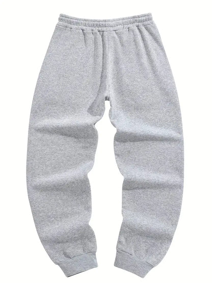 3pcs Men's Joggers - Solid Color, Drawstring Waist, Casual Athletic Sweatpants