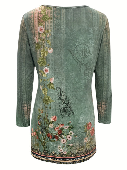 Floral Print Fashion Women's Clothing
