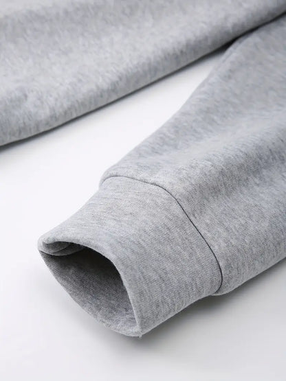 Dog & Heart Paw Print Hoodie – Casual Long Sleeve Sweatshirt