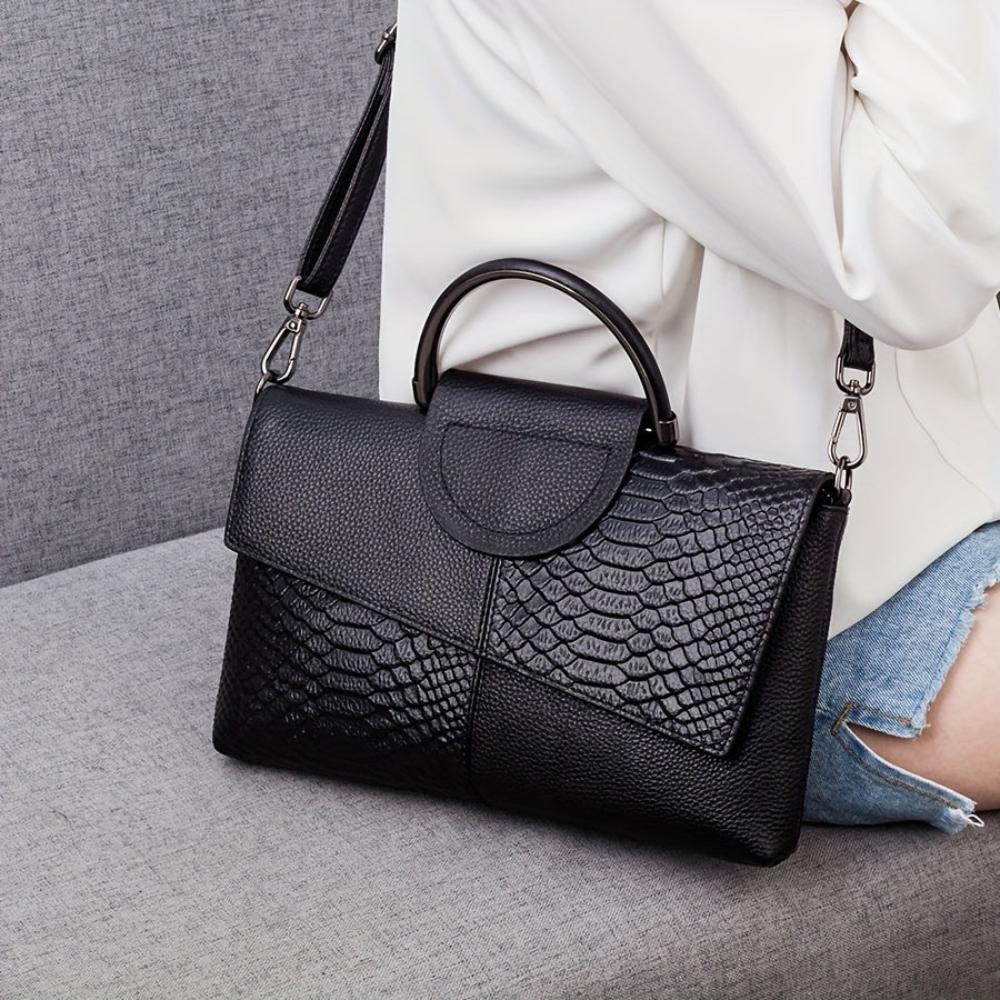 Grace™ Classic | Bolsa de luxo com relevo de crocodilo