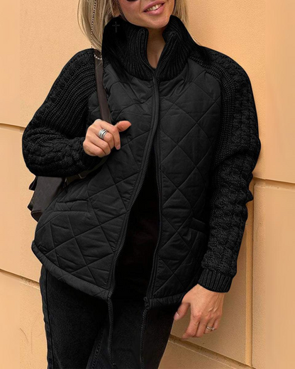 Camille | Casaco de malha patchwork