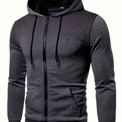Men's Thermal Hoodie, Casual Pullover Sweatshirt, Fall/Winter Wear