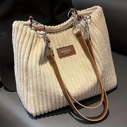Layla™ - Bolsa elegante de veludo cotelê