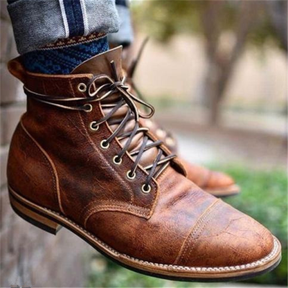 Henry™ – Stiefel aus veganem Leder im Retro-Stil
