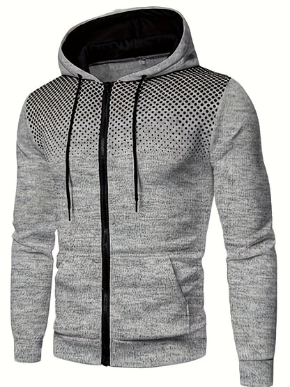 Men's Thermal Hoodie, Casual Pullover Sweatshirt, Fall/Winter Wear
