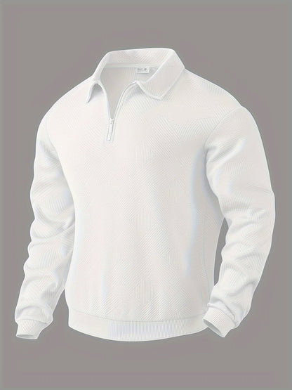 Erick | Vintage-Pullover mit Reißverschluss und geometrischem Design