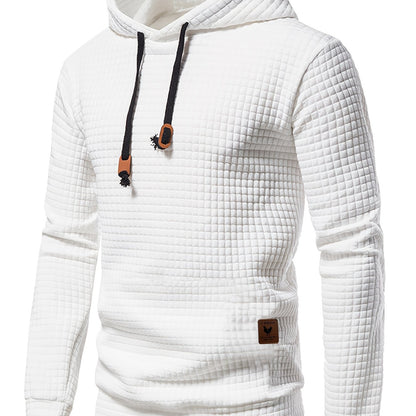 GEKM Men's Boho Embroidered Hoodie, Casual Pullover