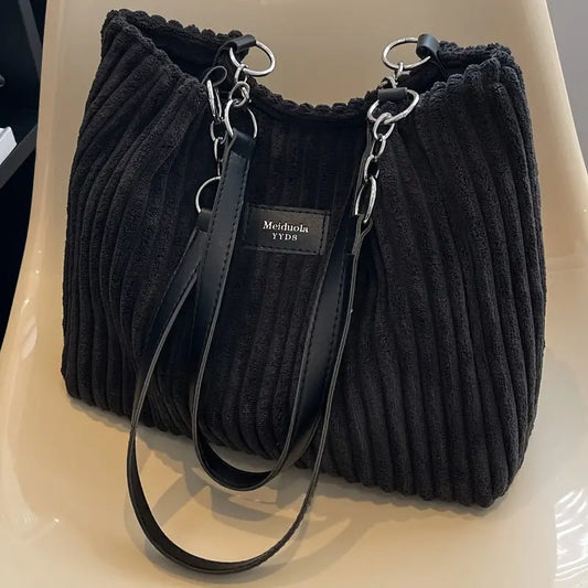 Layla™ - Bolsa elegante de veludo cotelê