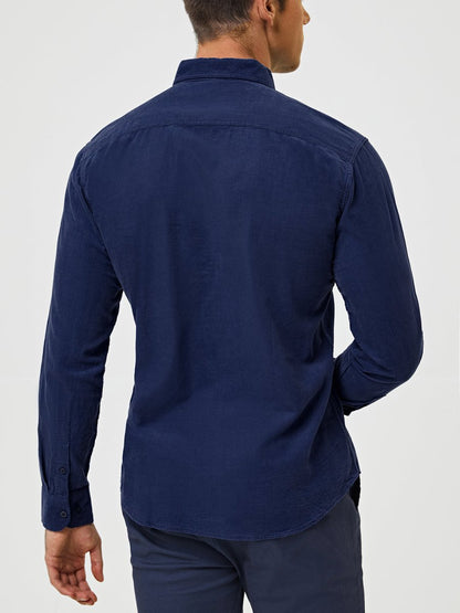 Samuel™ - Camisa clássica e confortável de veludo cotelê com vários bolsos e manga comprida