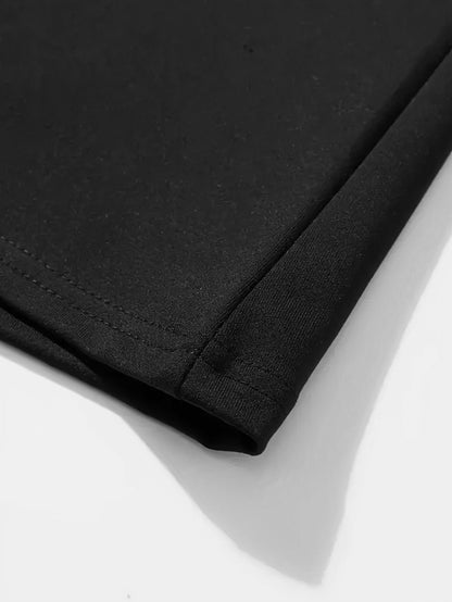 Vestido sólido com ombros descobertos, vestido casual com decote em V justo, roupas femininas
