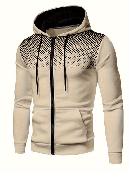 Men's Thermal Hoodie, Casual Pullover Sweatshirt, Fall/Winter Wear