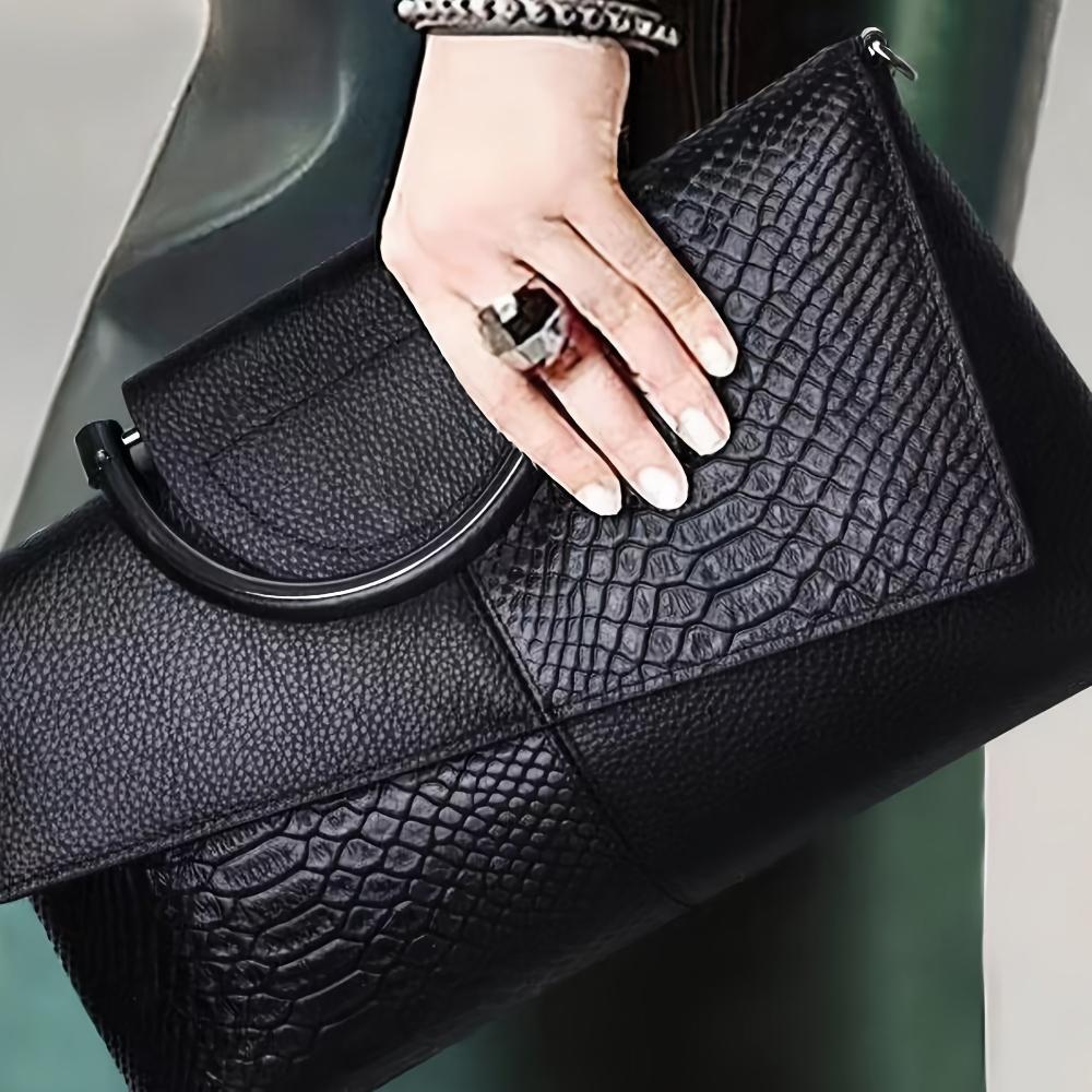 Grace™ Classic | Bolsa de luxo com relevo de crocodilo
