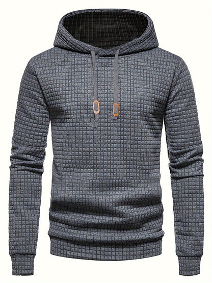 GEKM Men's Boho Embroidered Hoodie, Casual Pullover