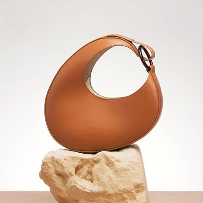Sophia™ Modern Minimalist | Elegante Hobo-Tasche in Volltonfarbe
