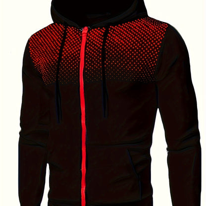 Men's Thermal Hoodie, Casual Pullover Sweatshirt, Fall/Winter Wear