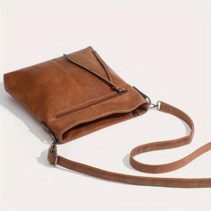 Addison™ Simple Elegance | Bolsa transversal quadrada retrô