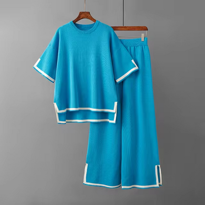Charlotte™ – Elegantes Kurzarm-Co-Ord-Set aus Eisseide