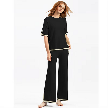 Charlotte™ – Elegantes Kurzarm-Co-Ord-Set aus Eisseide
